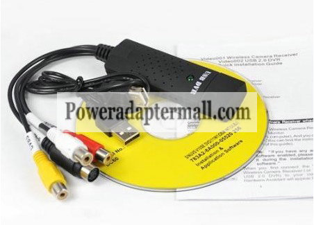 USB 2.0 EasyCAP Audio Adapter Cable Video Grabber Capture - TV